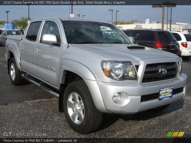 Silver Streak Mica / Graphite 2010 Toyota Tacoma V6 SR5 TRD Sport Double Cab 4x4