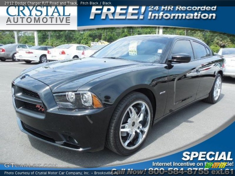 Pitch Black / Black 2012 Dodge Charger R/T Road and Track