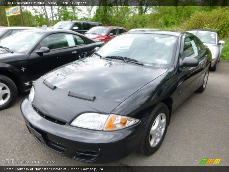 Black / Graphite 2001 Chevrolet Cavalier Coupe
