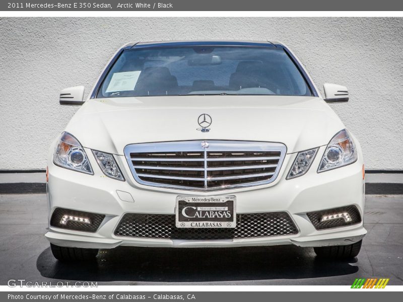 Arctic White / Black 2011 Mercedes-Benz E 350 Sedan