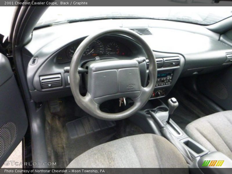 Black / Graphite 2001 Chevrolet Cavalier Coupe