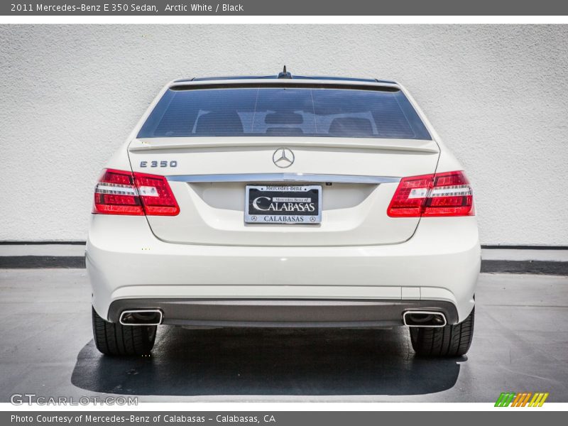 Arctic White / Black 2011 Mercedes-Benz E 350 Sedan