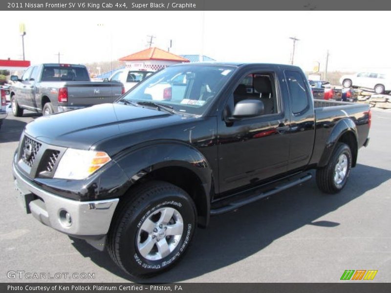 Super Black / Graphite 2011 Nissan Frontier SV V6 King Cab 4x4