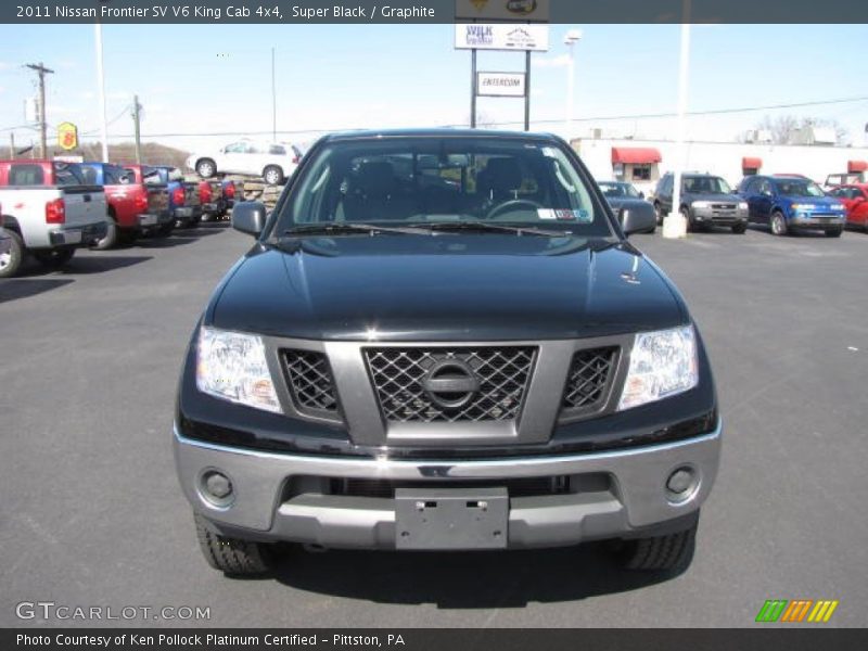 Super Black / Graphite 2011 Nissan Frontier SV V6 King Cab 4x4