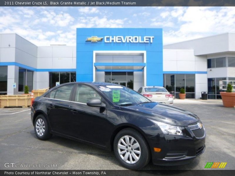 Black Granite Metallic / Jet Black/Medium Titanium 2011 Chevrolet Cruze LS