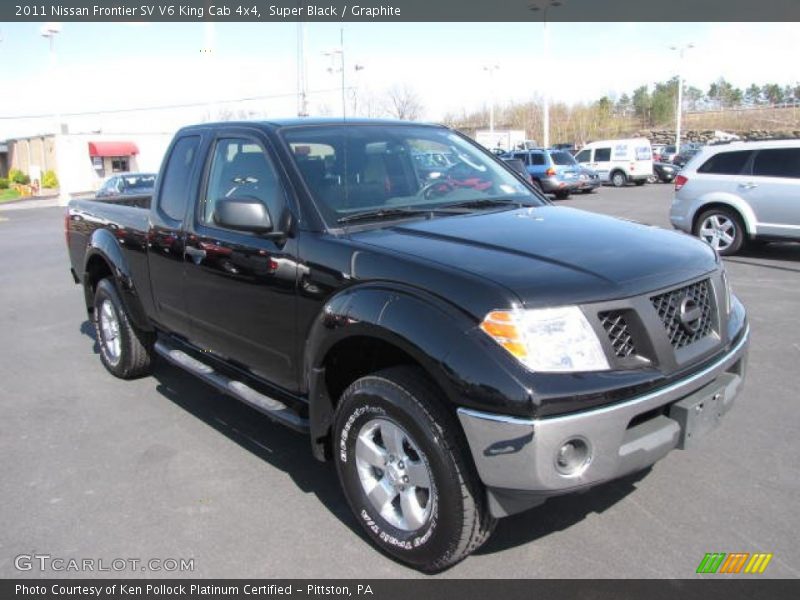 Super Black / Graphite 2011 Nissan Frontier SV V6 King Cab 4x4