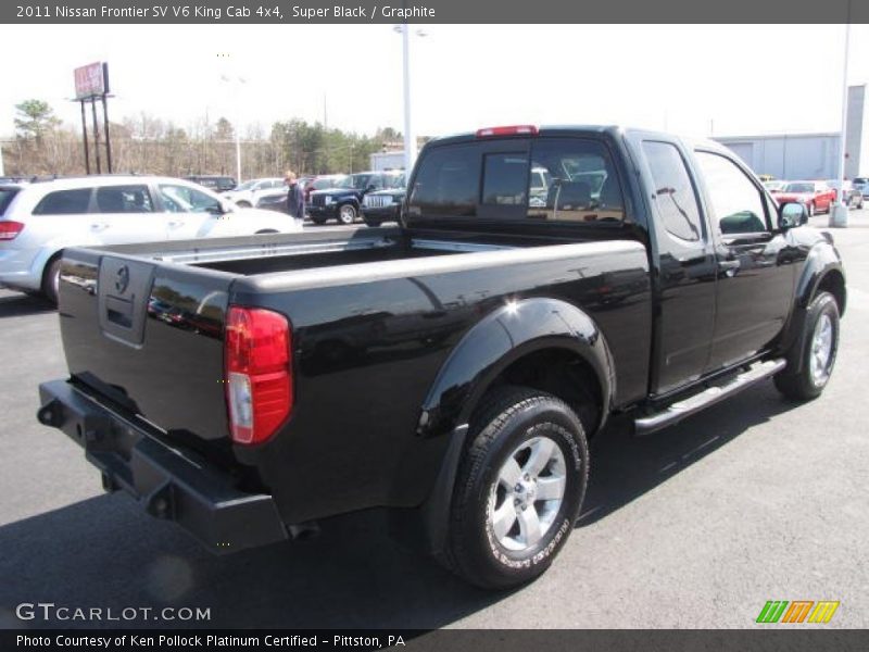 Super Black / Graphite 2011 Nissan Frontier SV V6 King Cab 4x4