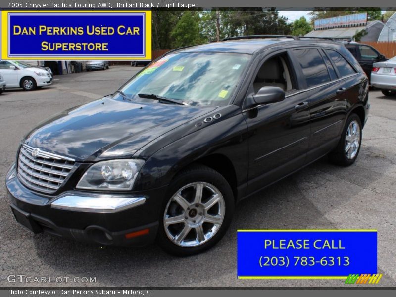 Brilliant Black / Light Taupe 2005 Chrysler Pacifica Touring AWD