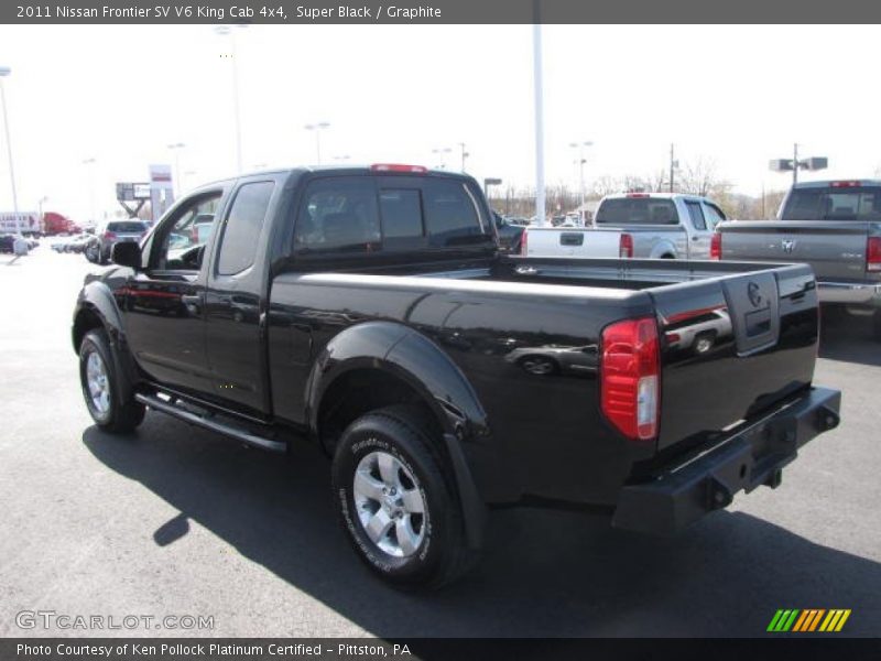 Super Black / Graphite 2011 Nissan Frontier SV V6 King Cab 4x4