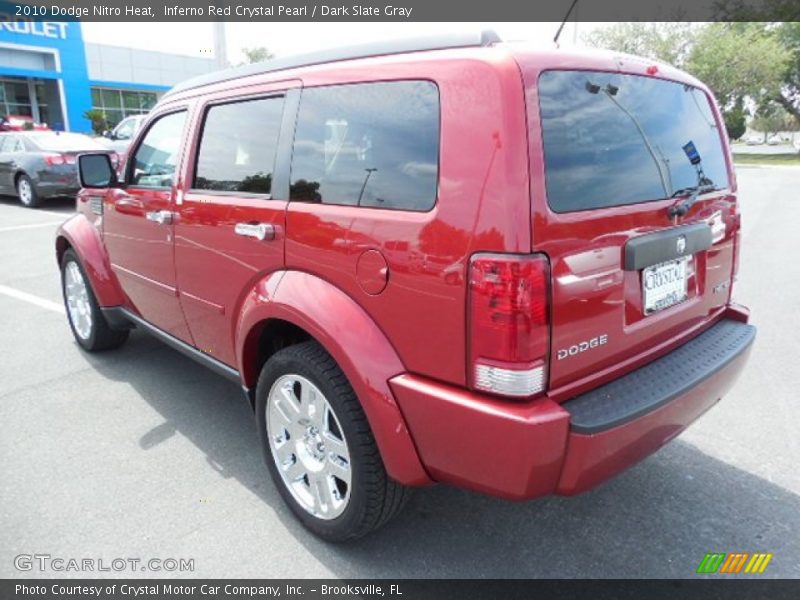 Inferno Red Crystal Pearl / Dark Slate Gray 2010 Dodge Nitro Heat