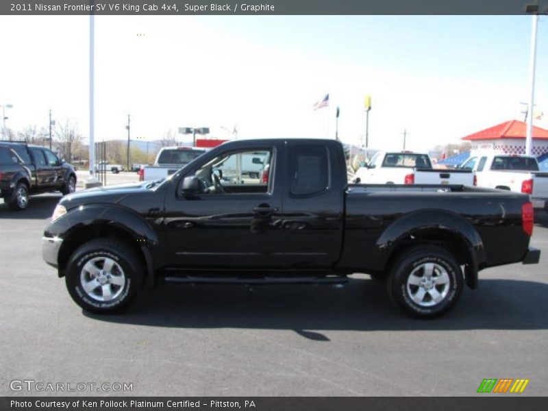 Super Black / Graphite 2011 Nissan Frontier SV V6 King Cab 4x4