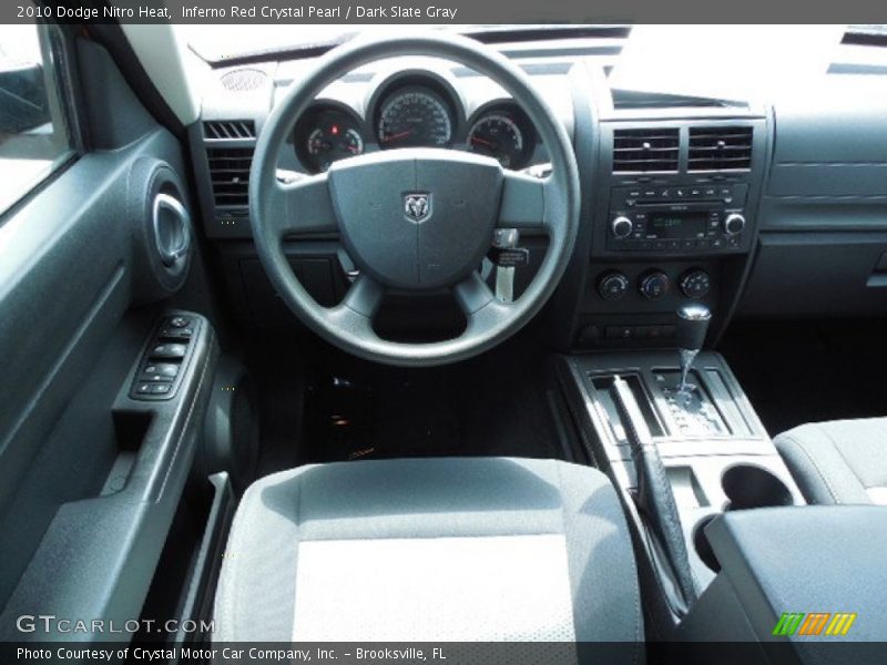 Inferno Red Crystal Pearl / Dark Slate Gray 2010 Dodge Nitro Heat