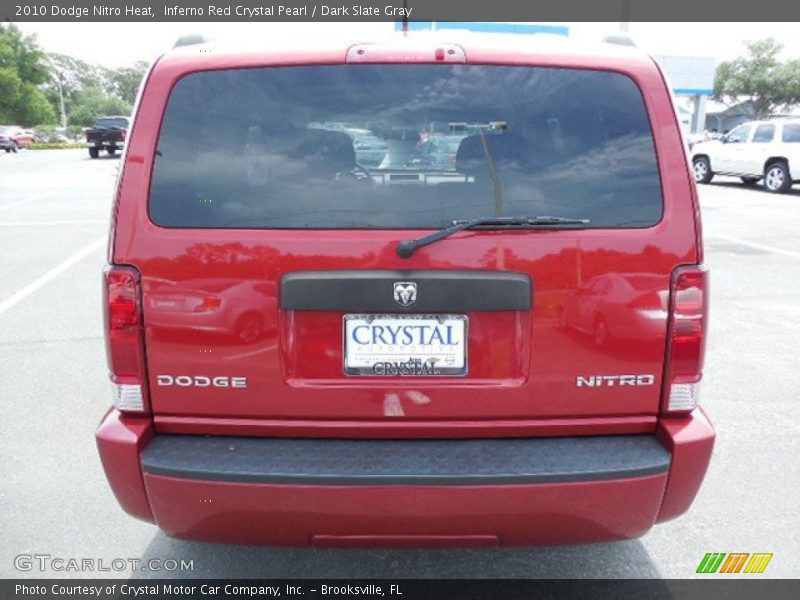 Inferno Red Crystal Pearl / Dark Slate Gray 2010 Dodge Nitro Heat