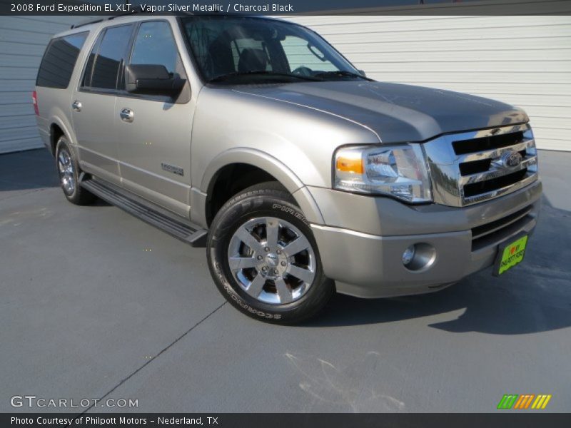 Vapor Silver Metallic / Charcoal Black 2008 Ford Expedition EL XLT