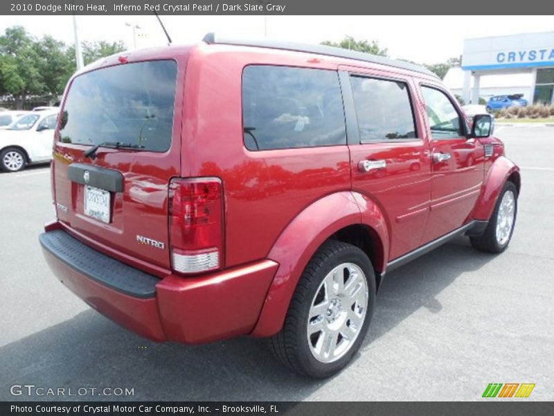 Inferno Red Crystal Pearl / Dark Slate Gray 2010 Dodge Nitro Heat