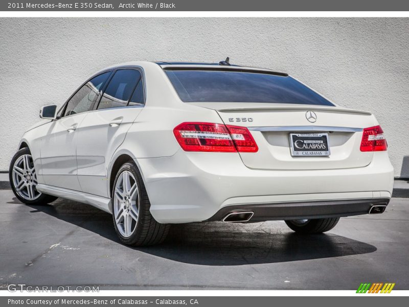 Arctic White / Black 2011 Mercedes-Benz E 350 Sedan