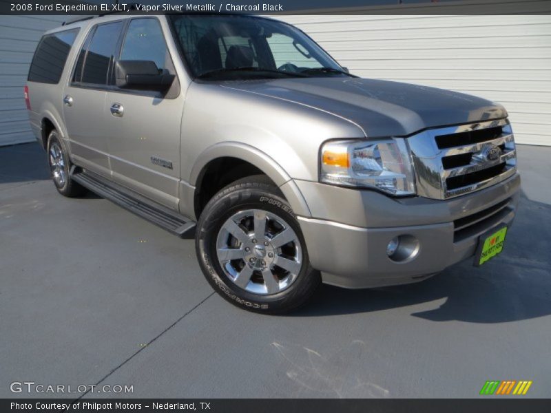 Vapor Silver Metallic / Charcoal Black 2008 Ford Expedition EL XLT