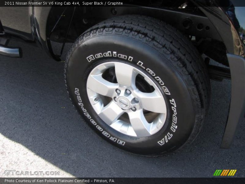 Super Black / Graphite 2011 Nissan Frontier SV V6 King Cab 4x4