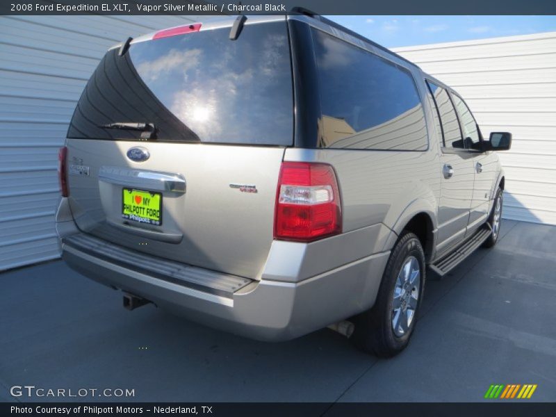 Vapor Silver Metallic / Charcoal Black 2008 Ford Expedition EL XLT