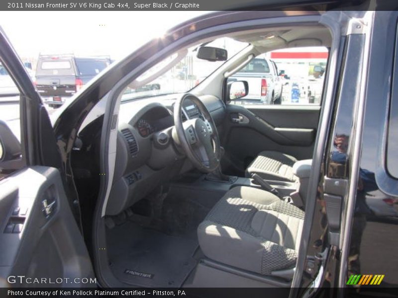 Super Black / Graphite 2011 Nissan Frontier SV V6 King Cab 4x4
