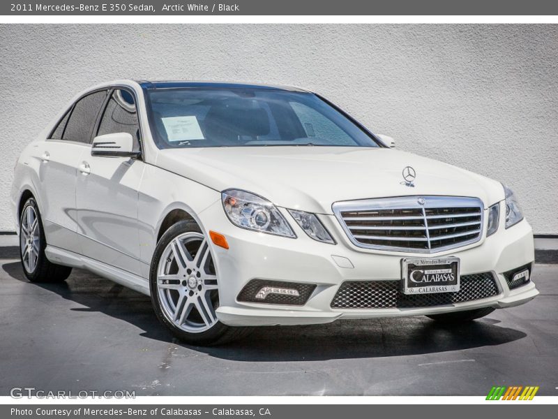 Arctic White / Black 2011 Mercedes-Benz E 350 Sedan