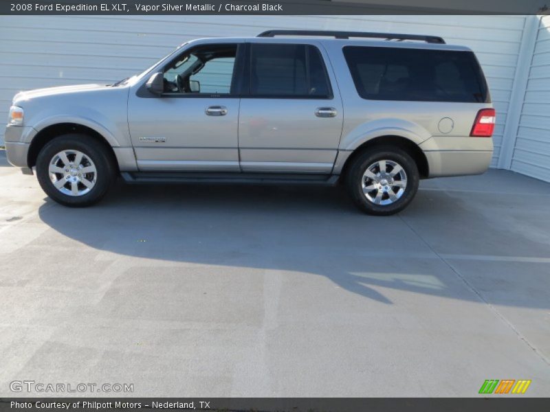 Vapor Silver Metallic / Charcoal Black 2008 Ford Expedition EL XLT
