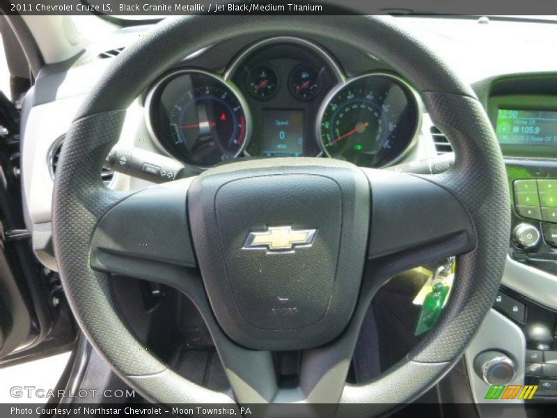 Black Granite Metallic / Jet Black/Medium Titanium 2011 Chevrolet Cruze LS