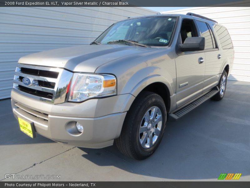Vapor Silver Metallic / Charcoal Black 2008 Ford Expedition EL XLT