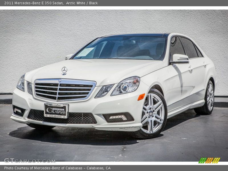 Arctic White / Black 2011 Mercedes-Benz E 350 Sedan