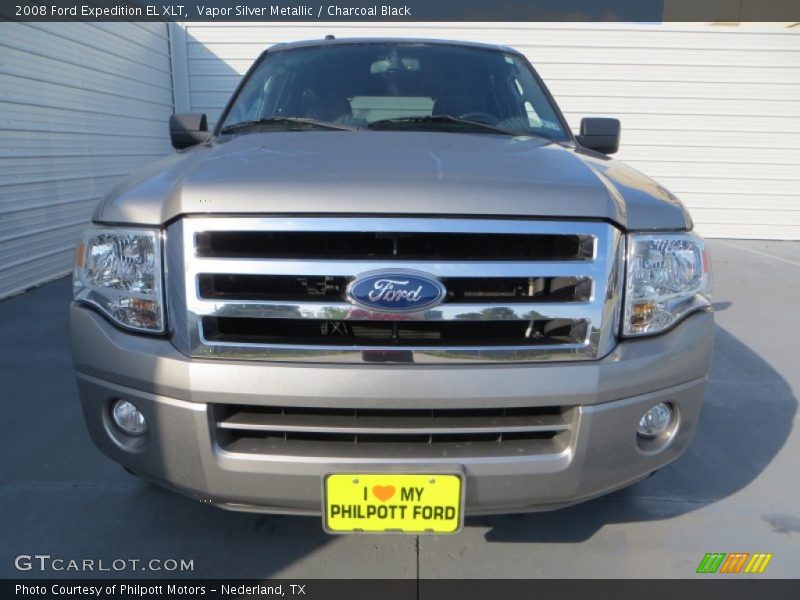 Vapor Silver Metallic / Charcoal Black 2008 Ford Expedition EL XLT