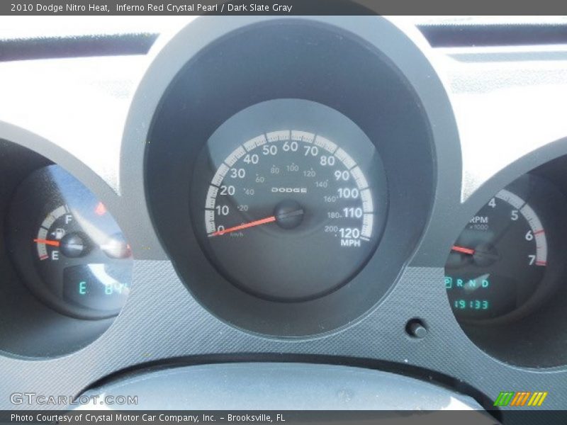 Inferno Red Crystal Pearl / Dark Slate Gray 2010 Dodge Nitro Heat