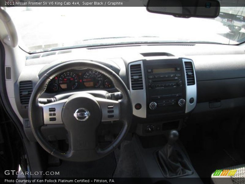 Super Black / Graphite 2011 Nissan Frontier SV V6 King Cab 4x4