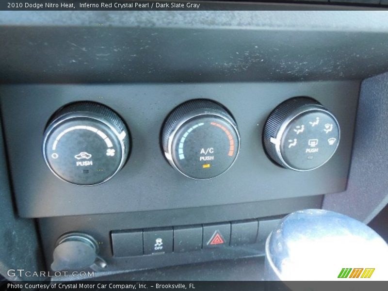 Inferno Red Crystal Pearl / Dark Slate Gray 2010 Dodge Nitro Heat