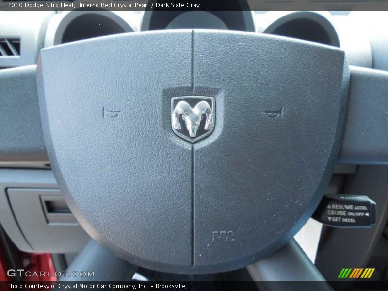 Inferno Red Crystal Pearl / Dark Slate Gray 2010 Dodge Nitro Heat