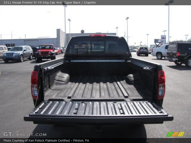 Super Black / Graphite 2011 Nissan Frontier SV V6 King Cab 4x4