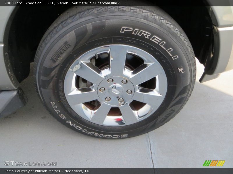 Vapor Silver Metallic / Charcoal Black 2008 Ford Expedition EL XLT