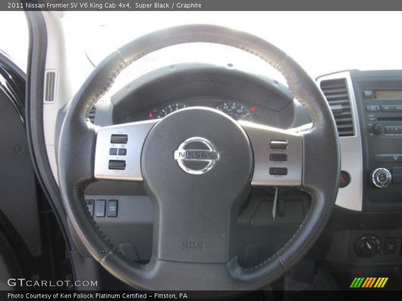 Super Black / Graphite 2011 Nissan Frontier SV V6 King Cab 4x4