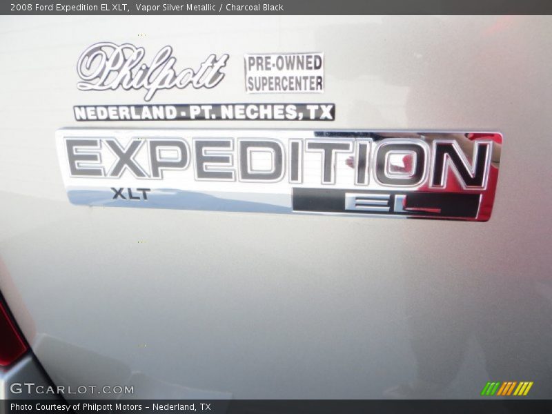 Vapor Silver Metallic / Charcoal Black 2008 Ford Expedition EL XLT