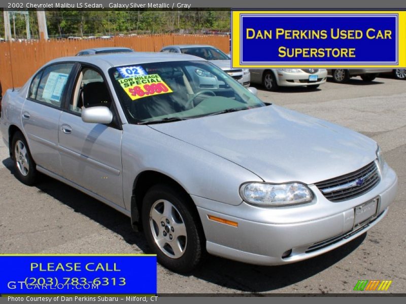 Galaxy Silver Metallic / Gray 2002 Chevrolet Malibu LS Sedan
