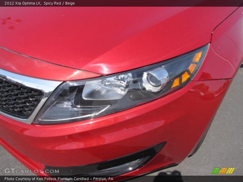 Spicy Red / Beige 2012 Kia Optima LX