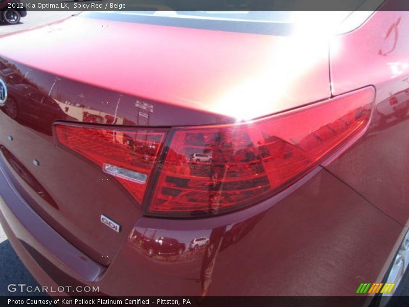 Spicy Red / Beige 2012 Kia Optima LX