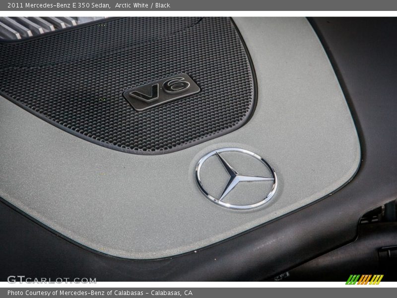 Arctic White / Black 2011 Mercedes-Benz E 350 Sedan