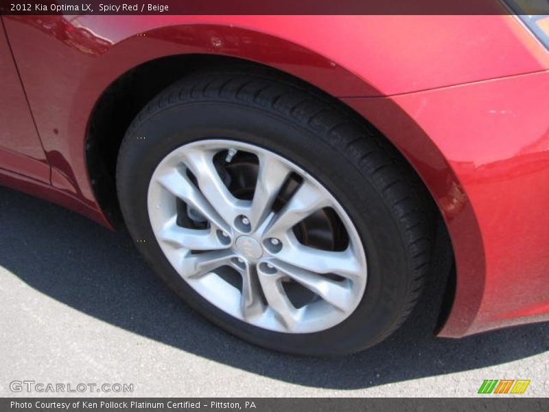 Spicy Red / Beige 2012 Kia Optima LX