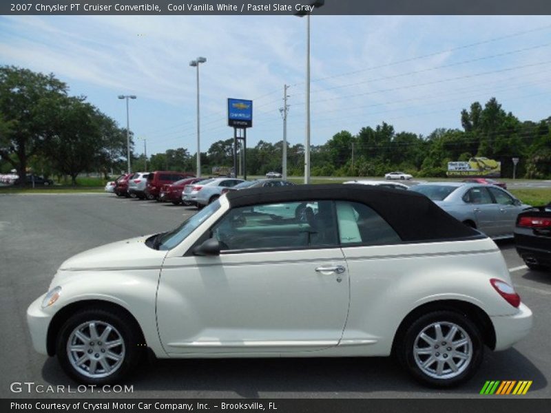 Cool Vanilla White / Pastel Slate Gray 2007 Chrysler PT Cruiser Convertible