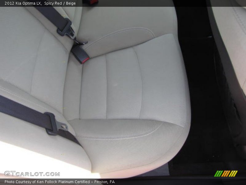 Spicy Red / Beige 2012 Kia Optima LX