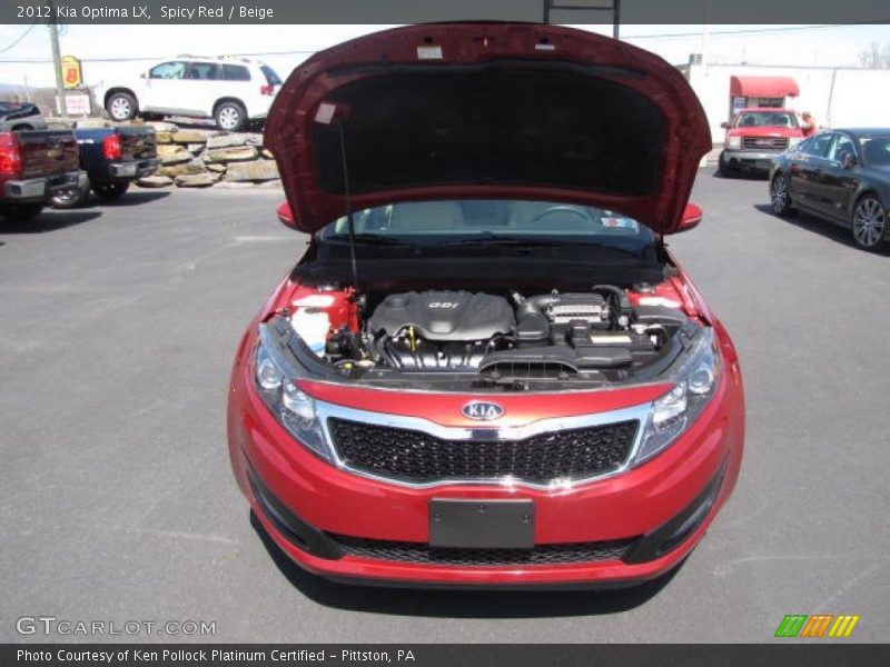 Spicy Red / Beige 2012 Kia Optima LX