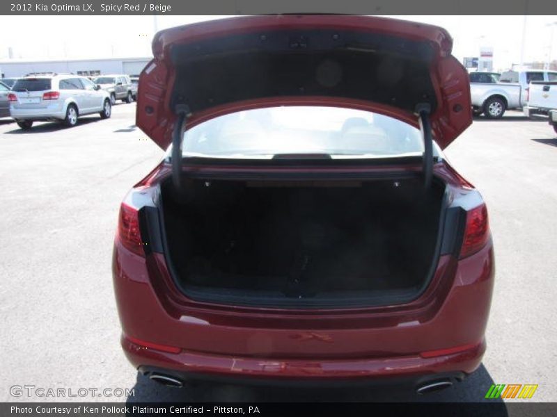 Spicy Red / Beige 2012 Kia Optima LX