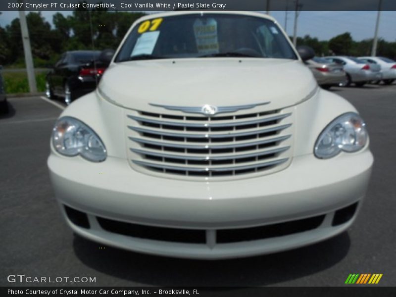 Cool Vanilla White / Pastel Slate Gray 2007 Chrysler PT Cruiser Convertible