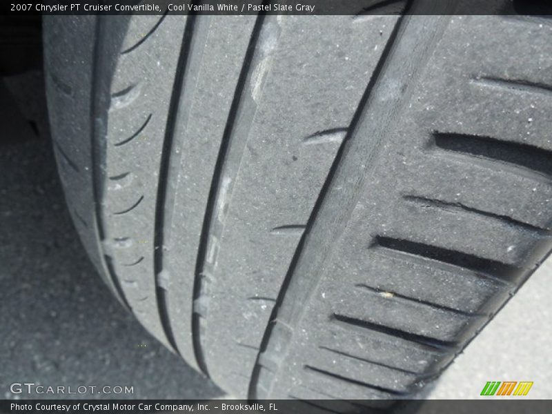 Cool Vanilla White / Pastel Slate Gray 2007 Chrysler PT Cruiser Convertible