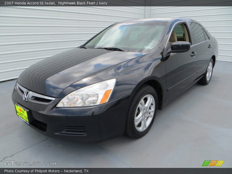 Nighthawk Black Pearl / Ivory 2007 Honda Accord SE Sedan